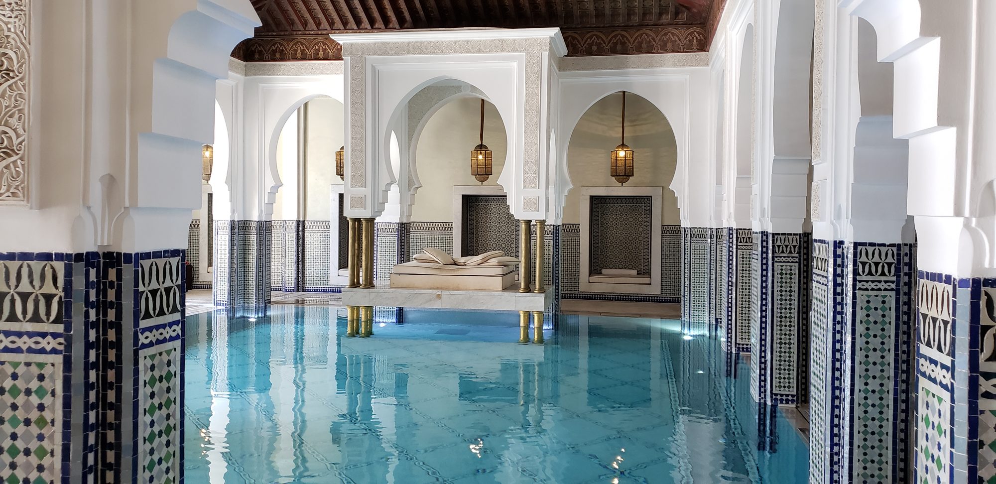 Indoor pool at La Mamounia